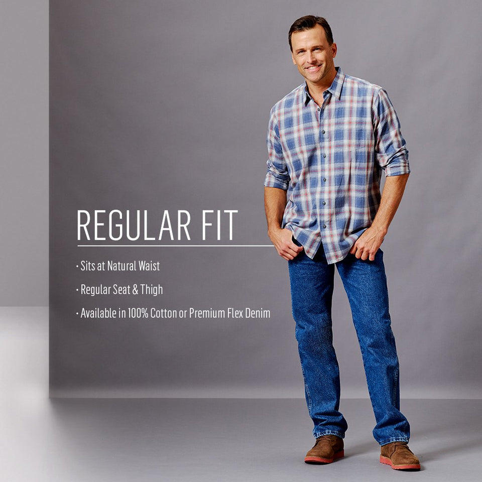 Wrangler Authentics - Pantalón Vaquero para Hombre, Talla Grande y Alta, 5 Bolsillos, Ajuste Regular