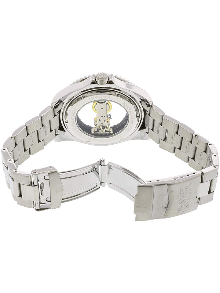 Invicta Pro Diver - Reloj mecánico de acero inoxidable para hombre, color plateado (modelo: 24693)