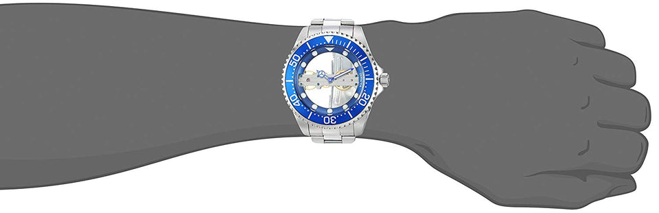 Invicta Pro Diver - Reloj mecánico de acero inoxidable para hombre, color plateado (modelo: 24693)