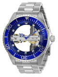 Invicta Pro Diver - Reloj mecánico de acero inoxidable para hombre, color plateado (modelo: 24693)