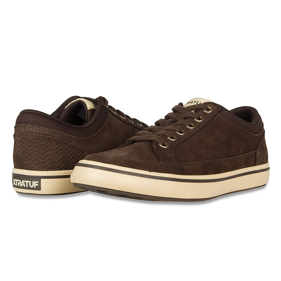 XTRATUF Chumrunner - Zapatillas de piel para hombre, color café