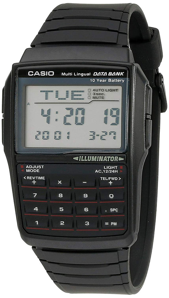 Casio Men's DBC32-1A Data Bank Black Digital Watch