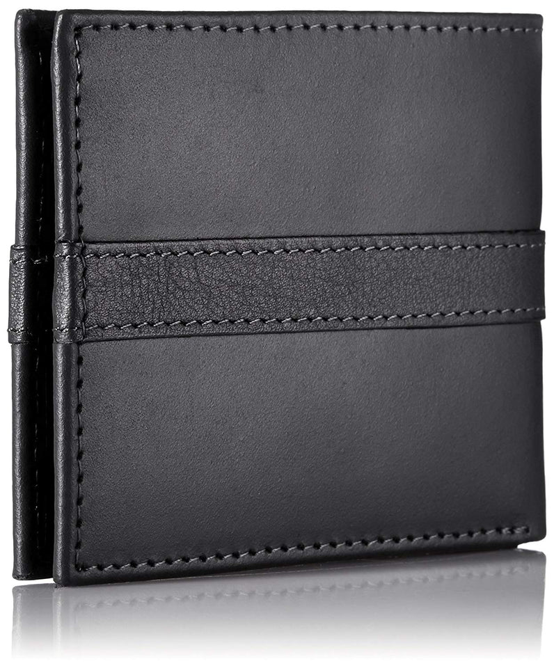 Tommy Hilfiger Men's Ranger Leather Passcase Wallet with Removable Card Holder