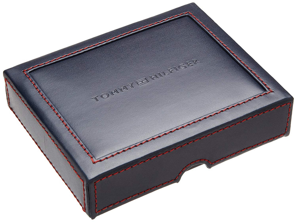 Tommy Hilfiger Men's Ranger Leather Passcase Wallet with Removable Card Holder