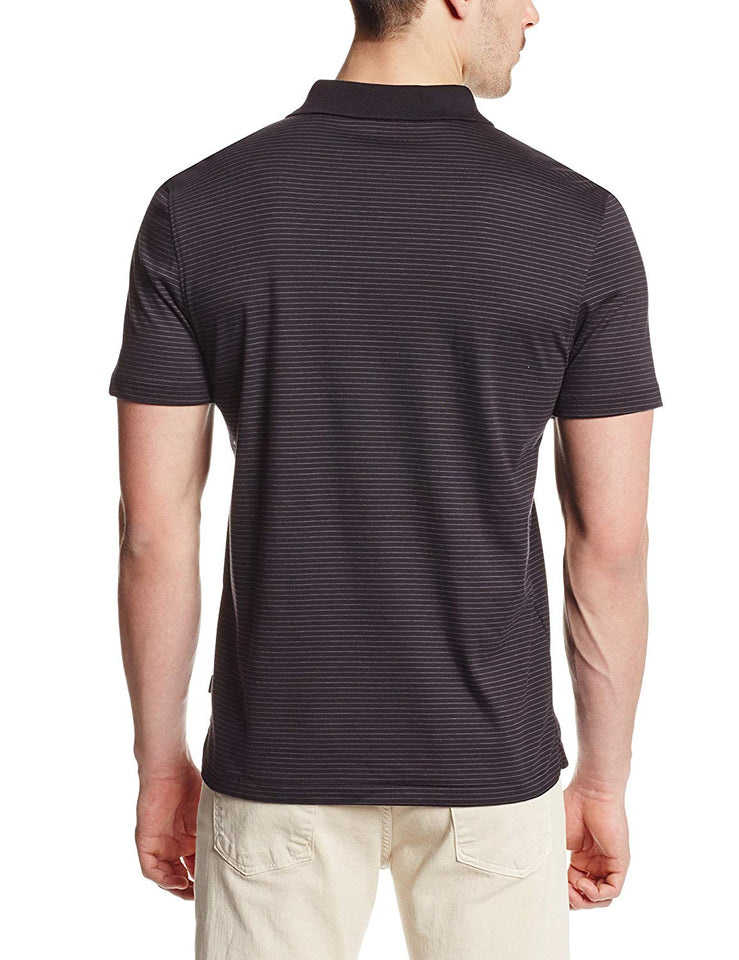 Calvin Klein de los Hombres líquido algodón Polo de Manga Corta de Rayas