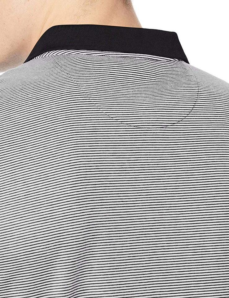 Calvin Klein de los Hombres líquido algodón Polo de Manga Corta de Rayas