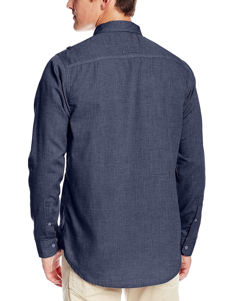 Burnside Camisa Tejida de Manga Larga con Cierre para Hombre
